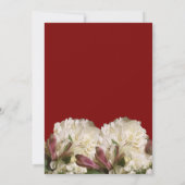 African American Bride & Groom White Wedding  Kaart (Achterkant)