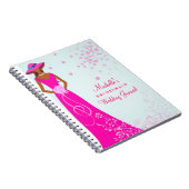 African American Bridesmaid Wedding Journal Notitieboek (Rechterzijde)