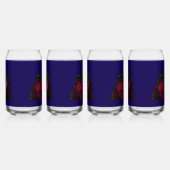 African American Cartoon Character Blikvorm Glas (Rechts)