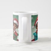 African American Christmas Elf Specialty Mok (Achterkant)