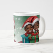African American Christmas Elf Specialty Mok (Voorkant rechts)