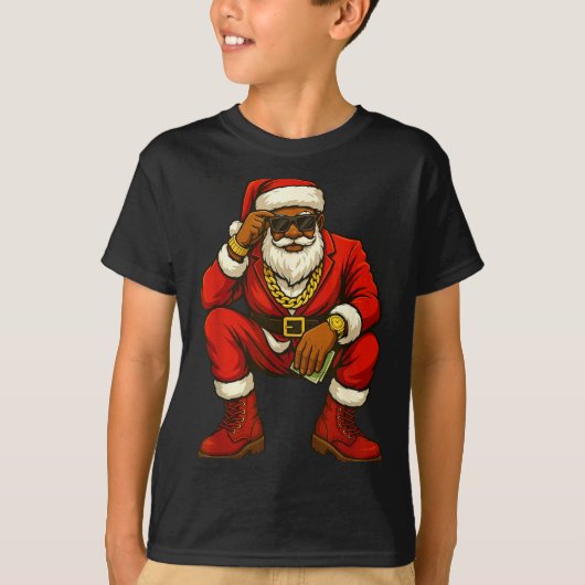African American Christmas Funny African American  T-shirt (Voorkant)