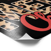 African American Christmas Messy Bun Black Mom Foto Afdruk (Hoek)