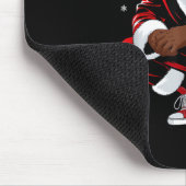 African American Christmas Pajama Xmas Afro Santa  Muismat (Hoek)