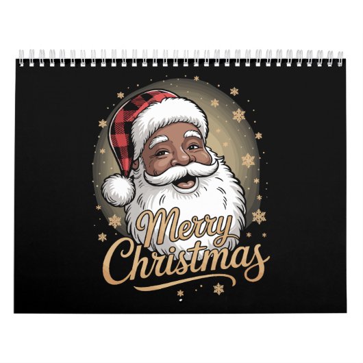African American Christmas Pajamas Santa Claus Kalender (Hoes)