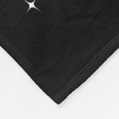 African American Christmas Xmas Afro Santa Claus  Fleece Deken (Hoek)