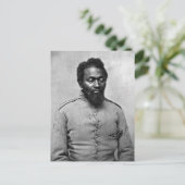 African American Civil War Soldaat, 1861 Briefkaart (Staand voorkant)