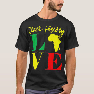 African American Clothing Gift Men Women Black His T-shirt