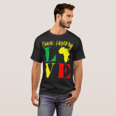 African American Clothing Gift Men Women Black His T-shirt (Voorkant volledig)