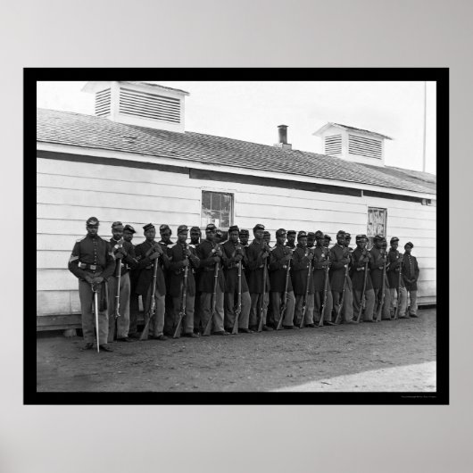 African American Company E 1865 Poster (Voorkant)