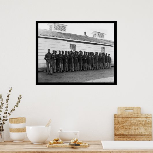 African American Company E 1865 Poster (Keuken)