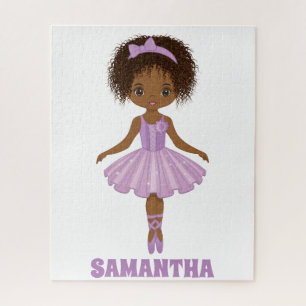 African American Cute Ballerina Jigzaag Puzzle Legpuzzel
