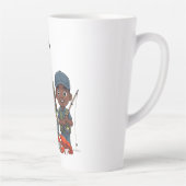 African American Dad and Son Fishing Latte Mok (Rechts)