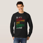 African American Dad Black Owned Business Black Hi T-shirt (Voorkant volledig)