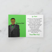 African American Dad Suit Stropdas Vaderdag Kaart (Binnen)