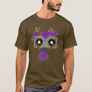 African American DJ Radio Platenspeler Disc Jockey T-shirt