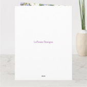 African American Elegant Floral Jubileum Card Kaart (Achterkant)