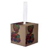 African-American Fairy Cube Ornament (Voorkant hoekig)