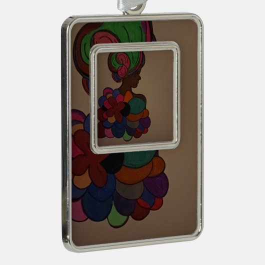 African-American Fairy Framed Ornament (Rechts)