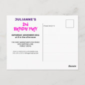 African American Fairy Princess Ballerina Birthday Briefkaart (Achterkant)