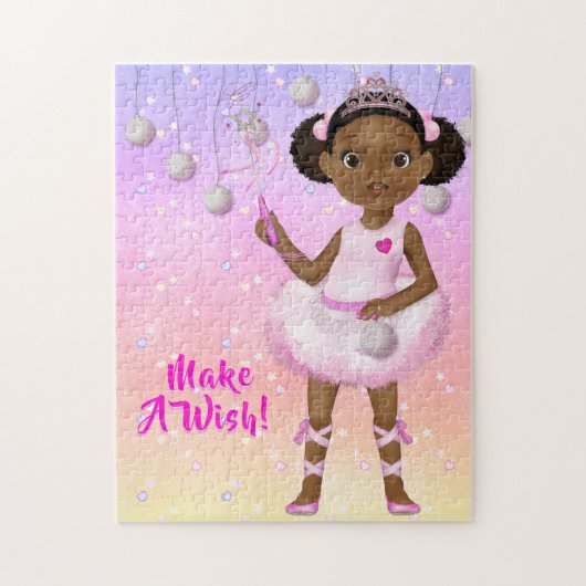 African American Fairy Princess Ballerina Legpuzzel (Verticaal)