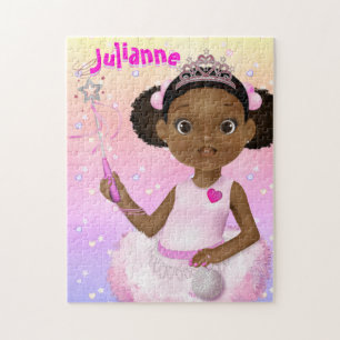 African American Fairy Princess Ballerina Legpuzzel