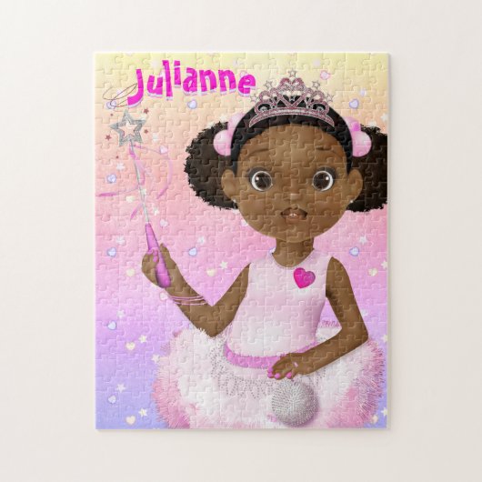 African American Fairy Princess Ballerina Legpuzzel (Verticaal)