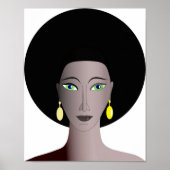 African American Female Portrait Poster (Voorkant)