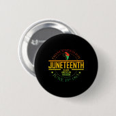 African American Freedom Black Geschiedenis 19 jun Ronde Button 5,7 Cm (Voorkant /achterkant)