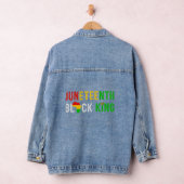 African American Freedom Black Geschiedenis Juni 1 Denim Jacket (Hangar)
