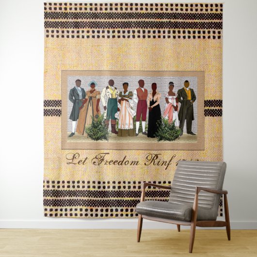 African American Freedom Wandkleed (In situ)