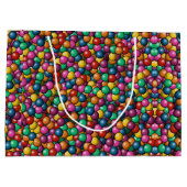 African American Girl Birthday Groot Cadeauzakje (Achterkant)