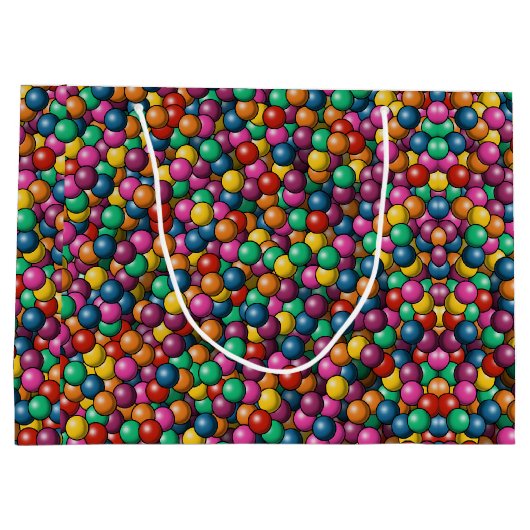 African American Girl Birthday Groot Cadeauzakje (Achterkant)