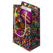 African American Girl Birthday Klein Cadeauzakje (Voorkant Gekanteld)