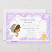 African American Girl First Community Damask Kaart (Voorkant)