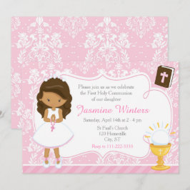 African American Girl First Community Damask Kaart