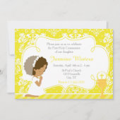 African American Girl First Community Damask Kaart (Voorkant)