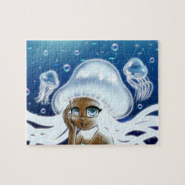 African American Girl Jellyfish Legpuzzel