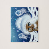 African American Girl Jellyfish Legpuzzel (Verticaal)