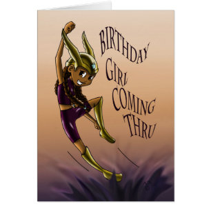 African American Girl Superheld