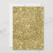 African American Gold 1e verjaardag uitnodigingen (Achterkant)