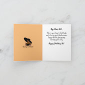 African American Happy Birthday Zuster Kaart (Binnen)