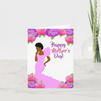 African American Happy Moederdag Kaart