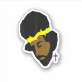 African American Jesus Black Jesus Art Sticker (Voorkant)