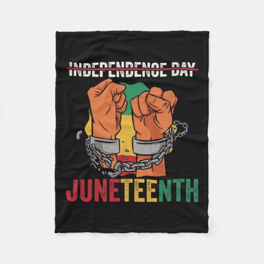 African American Juneteenth Black History Maand Fleece Deken (Voorkant)