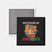 African American Juneteenth Black History Maand Magneet (Voorkant / Achterkant)
