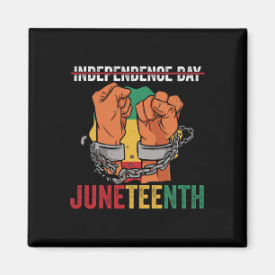African American Juneteenth Black History Maand Magneet