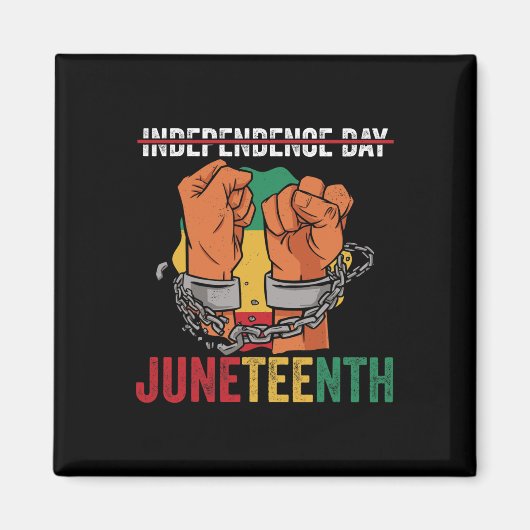 African American Juneteenth Black History Maand Magneet (Voorkant)