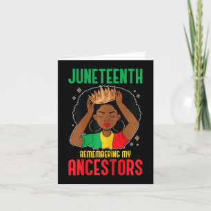 African American Juneteenth Herinnering aan mijn v Kaart