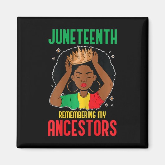 African American Juneteenth Herinnering aan mijn v Magneet (Voorkant)
